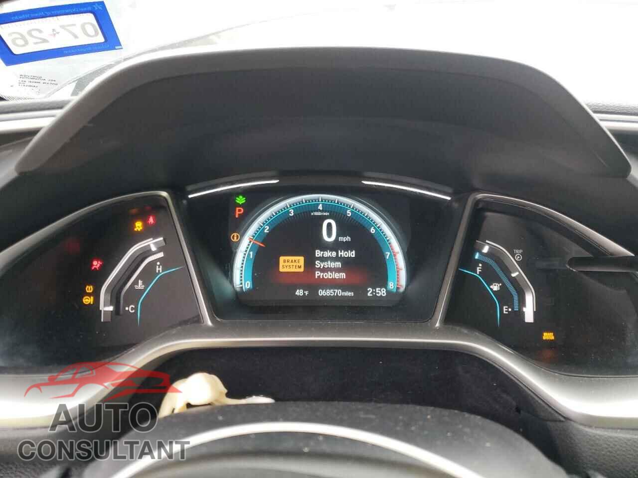 HONDA CIVIC 2017 - 19XFC2F78HE022820