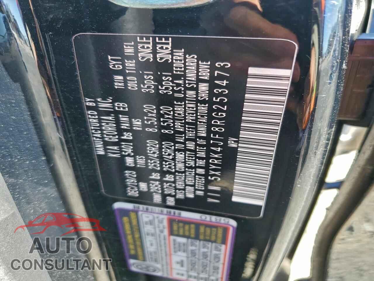 KIA SORENTO 2024 - 5XYRK4JF8RG253473