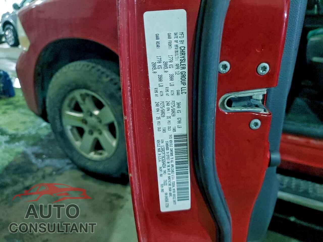 DODGE RAM 1500 2012 - 1C6RD7FT8CS264654