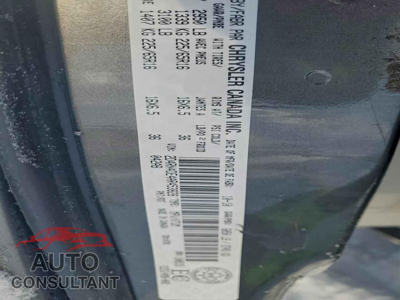 DODGE CARAVAN 2010 - 2D4RN4DE4AR453828