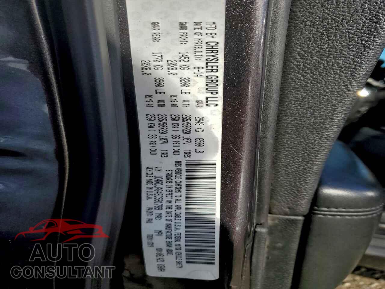 DODGE DURANGO 2014 - 1C4RDJAG4EC591789
