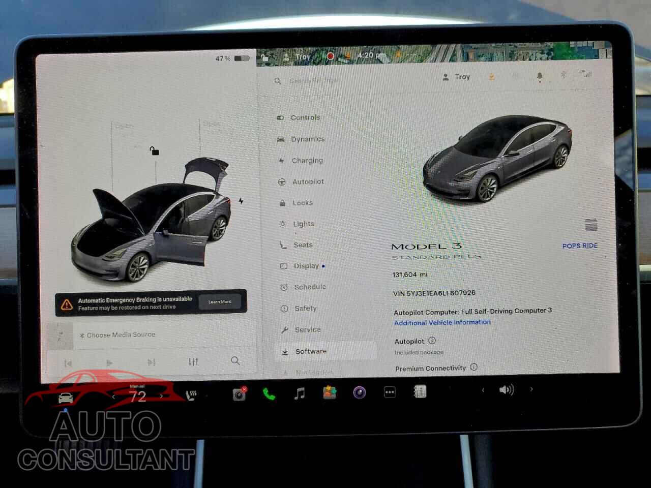 TESLA MODEL 3 2020 - 5YJ3E1EA6LF807926