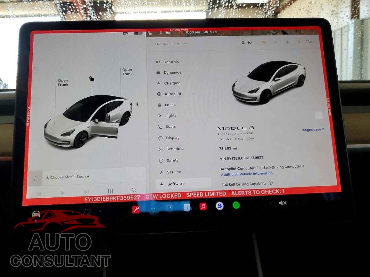 TESLA MODEL 3 2019 - 5YJ3E1EB9KF359527