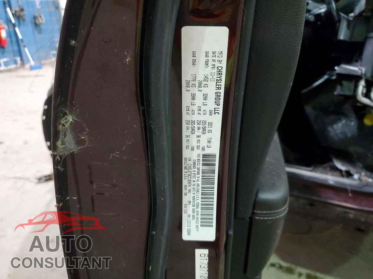 DODGE DURANGO 2012 - 1C4SDJET8CC183074
