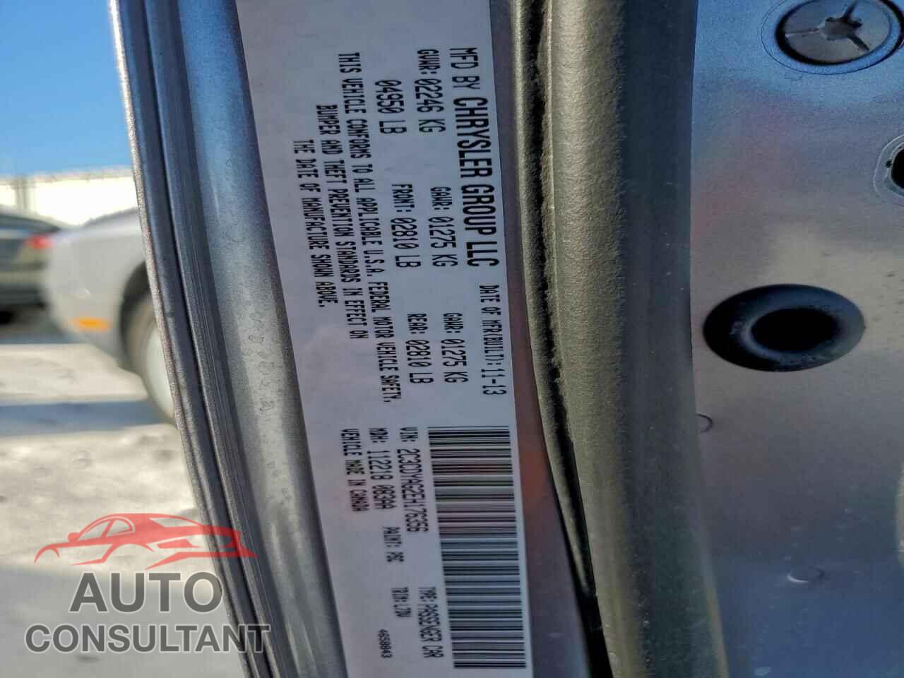 DODGE CHALLENGER 2014 - 2C3CDYAG2EH176356