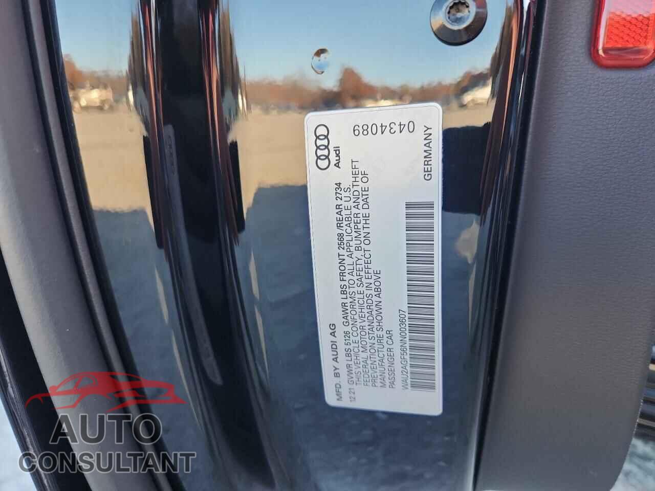 AUDI A5 2022 - WAU2AGF56NN003607