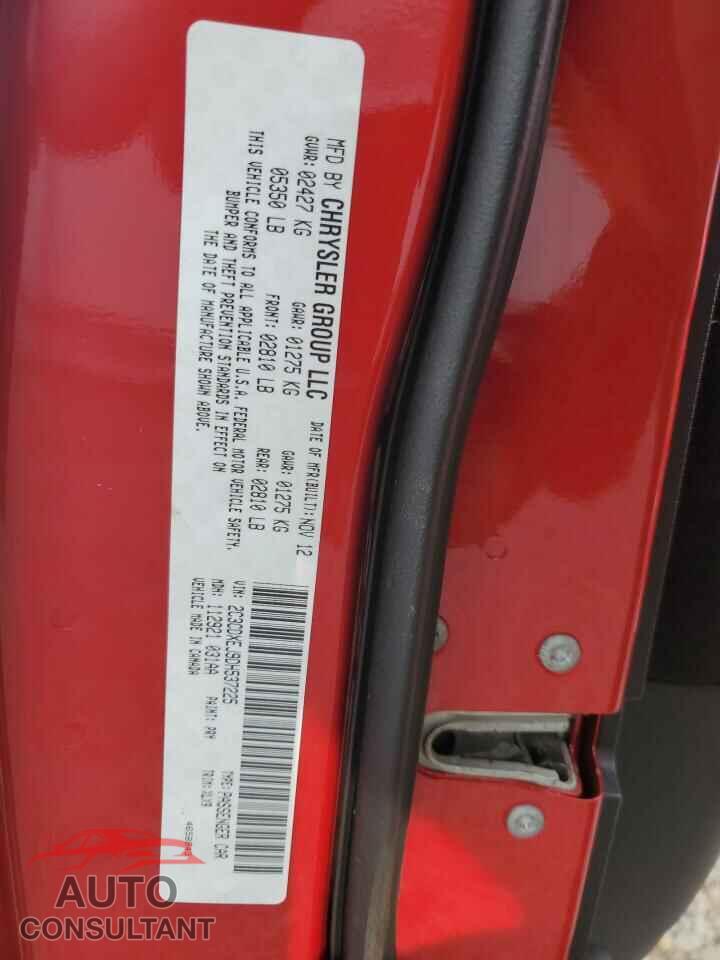 DODGE CHARGER 2013 - 2C3CDXEJ9DH537225