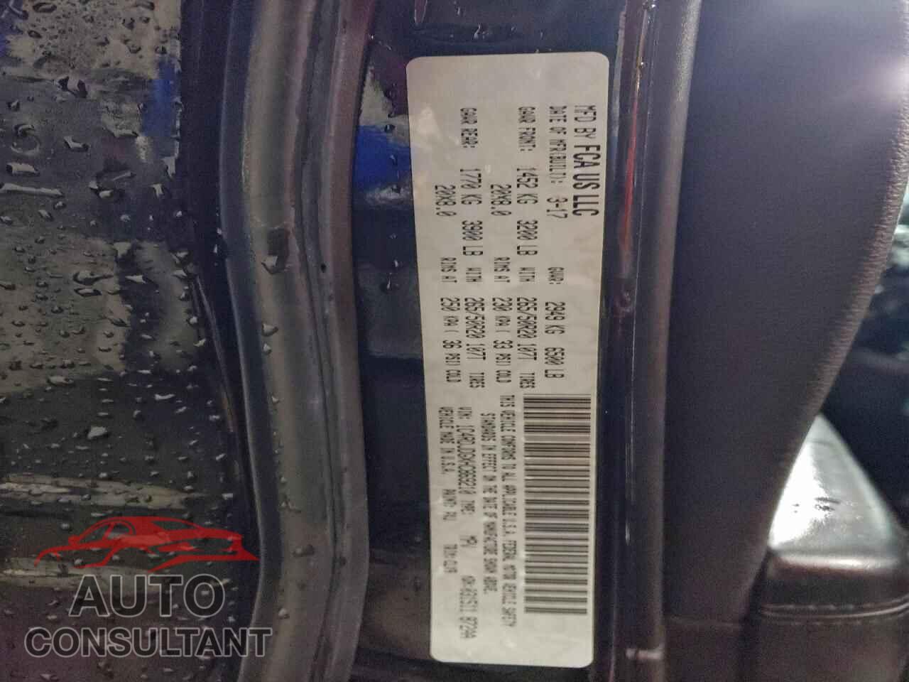 DODGE DURANGO 2017 - 1C4RDJDGXHC869210