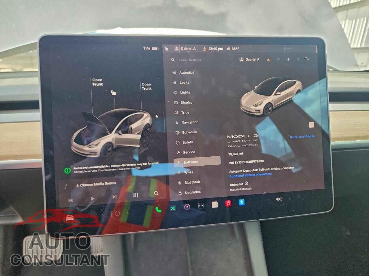 TESLA MODEL 3 2022 - 5YJ3E1EB3NF179996