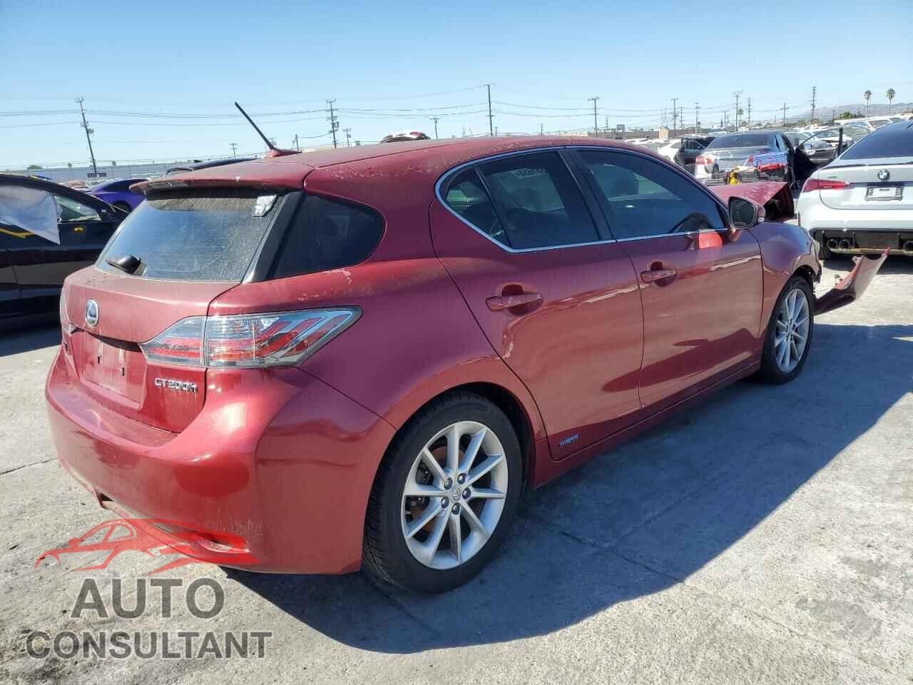 LEXUS CT 200 2012 - JTHKD5BH8C2082371