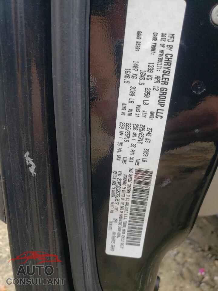 DODGE CARAVAN 2012 - 2C4RDGCG5CR318512