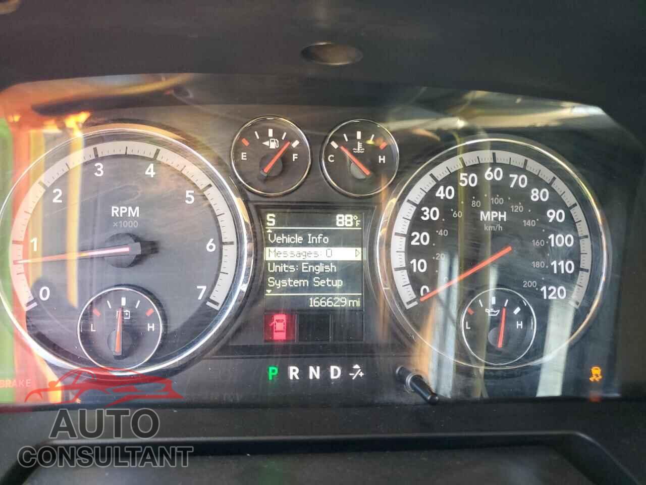 DODGE RAM 1500 2012 - 1C6RD6LT6CS160081