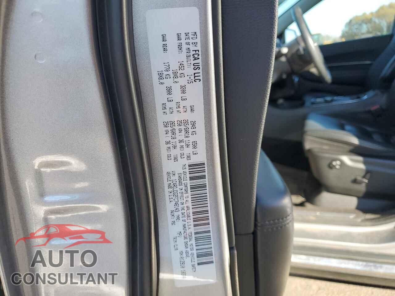 DODGE DURANGO 2015 - 1C4RDJDG2FC746143