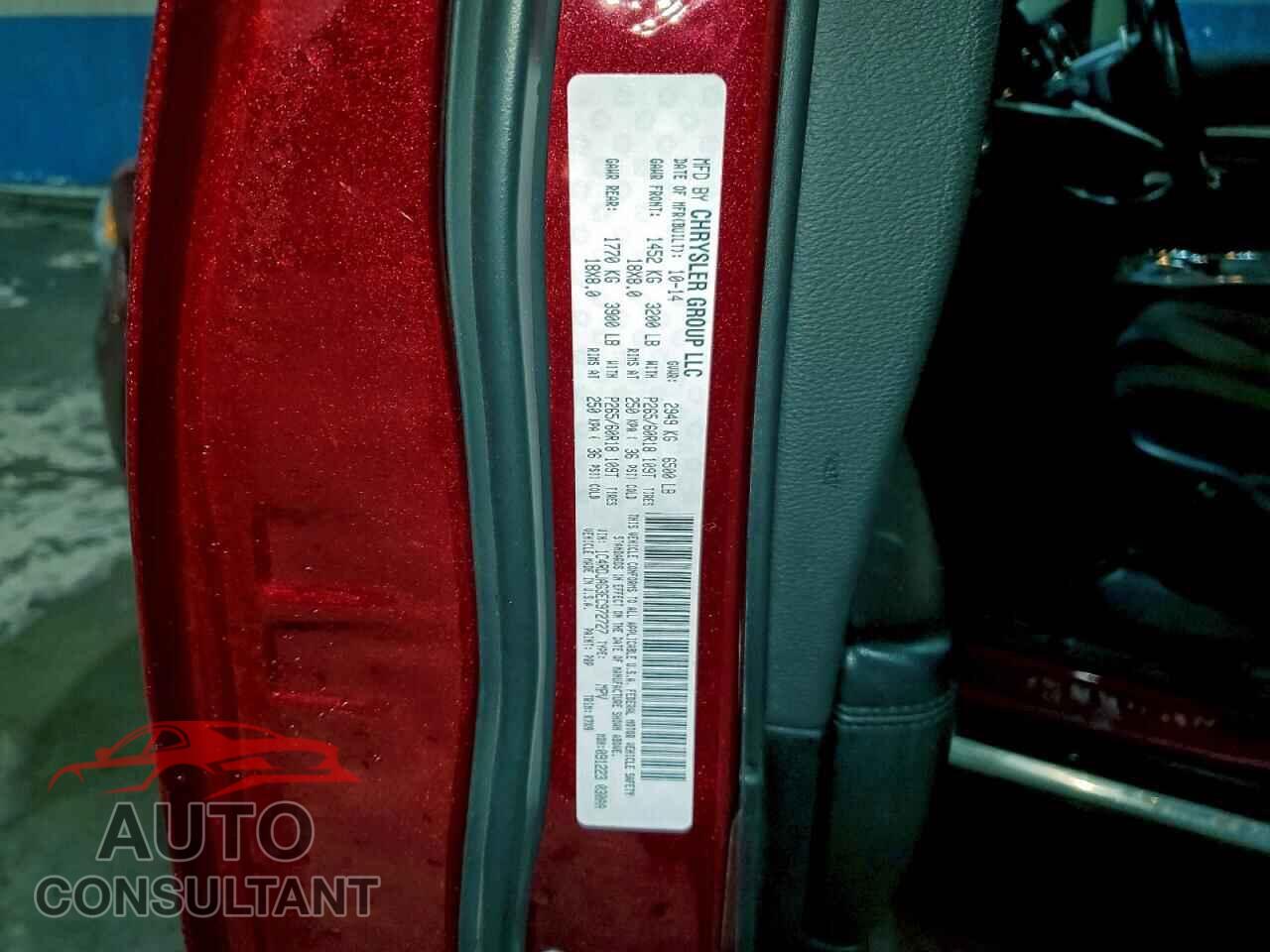 DODGE DURANGO 2014 - 1C4RDJAG3EC972727