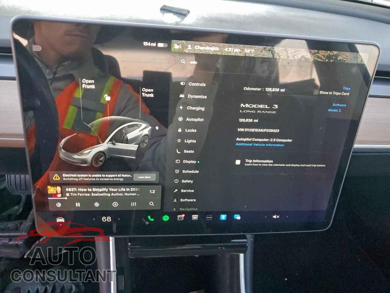 TESLA MODEL 3 2018 - 5YJ3E1EA6JF038423