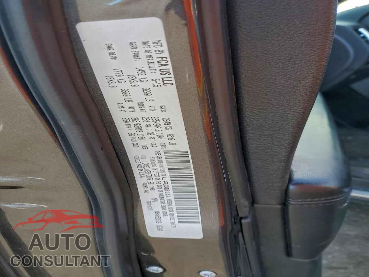 DODGE DURANGO 2015 - 1C4RDJAG9FC870138