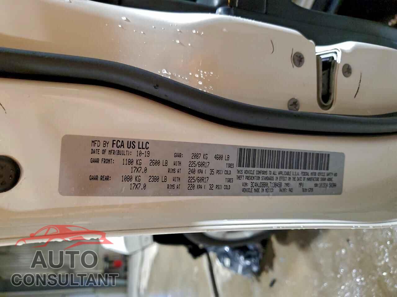 JEEP COMPASS 2020 - 3C4NJDBB0LT138458