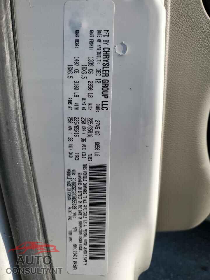 DODGE CARAVAN 2013 - 2C4RDGCG8DR655189