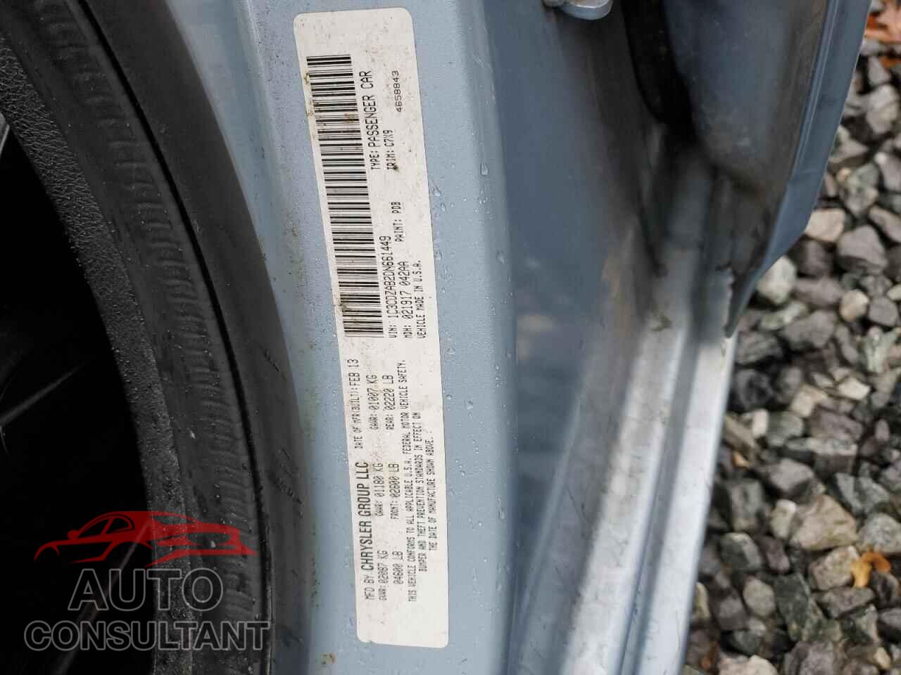 DODGE AVENGER 2013 - 1C3CDZAB2DN661449