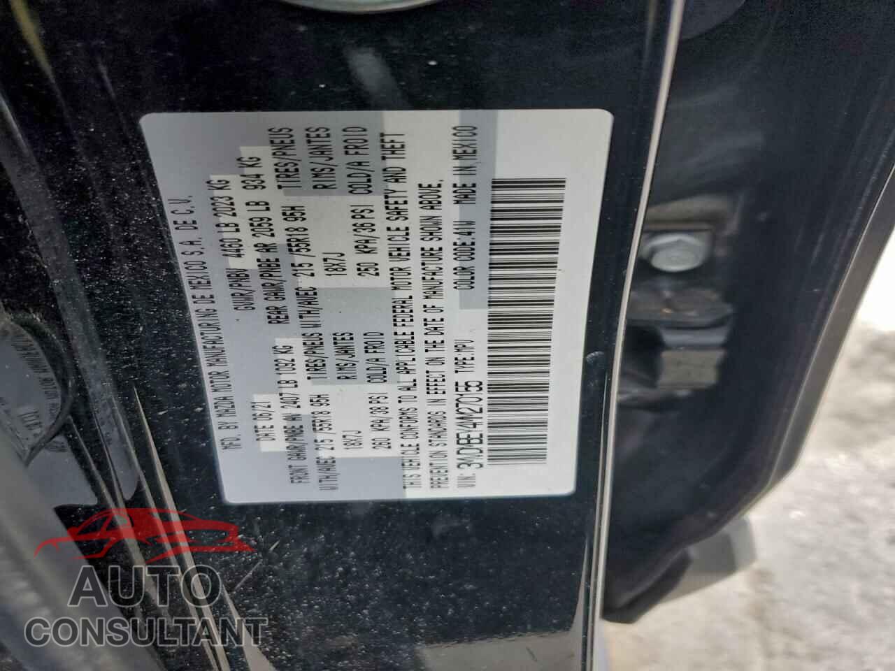 MAZDA CX30 2021 - 3MVDMBEY4MM270155