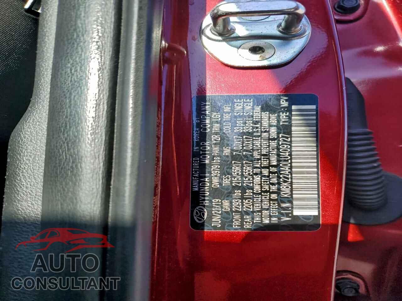 HYUNDAI KONA 2020 - KM8K22AA0LU409727