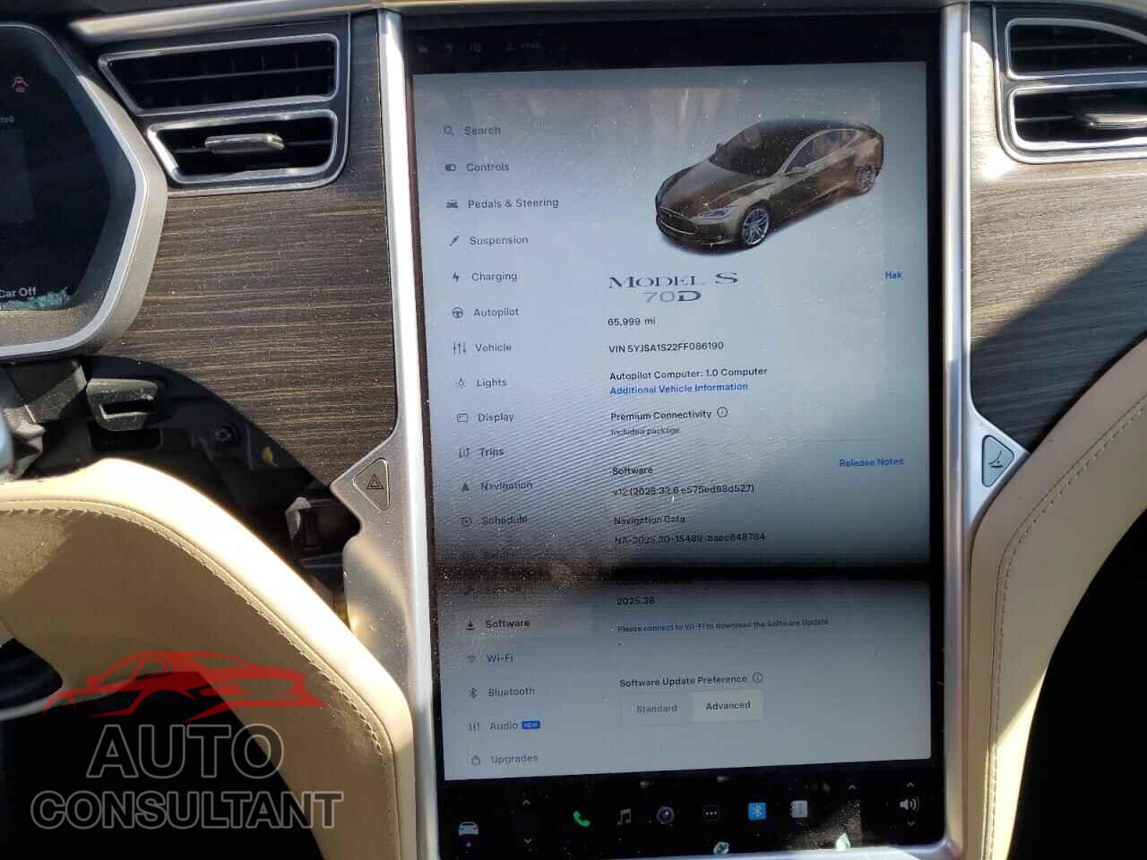 TESLA MODEL S 2015 - 5YJSA1S22FF086190