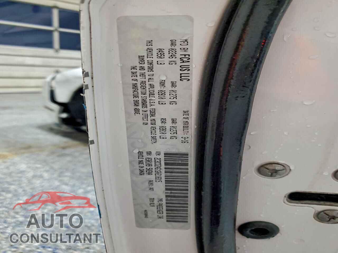 DODGE CHALLENGER 2016 - 2C3CDZAG1GH218315