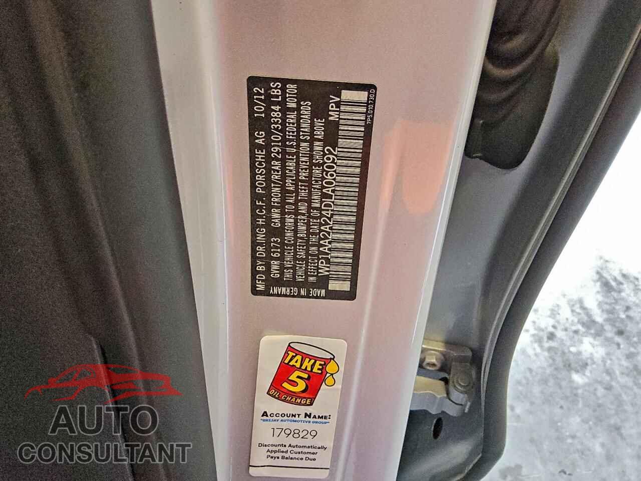 PORSCHE CAYENNE 2013 - WP1AA2A24DLA06092