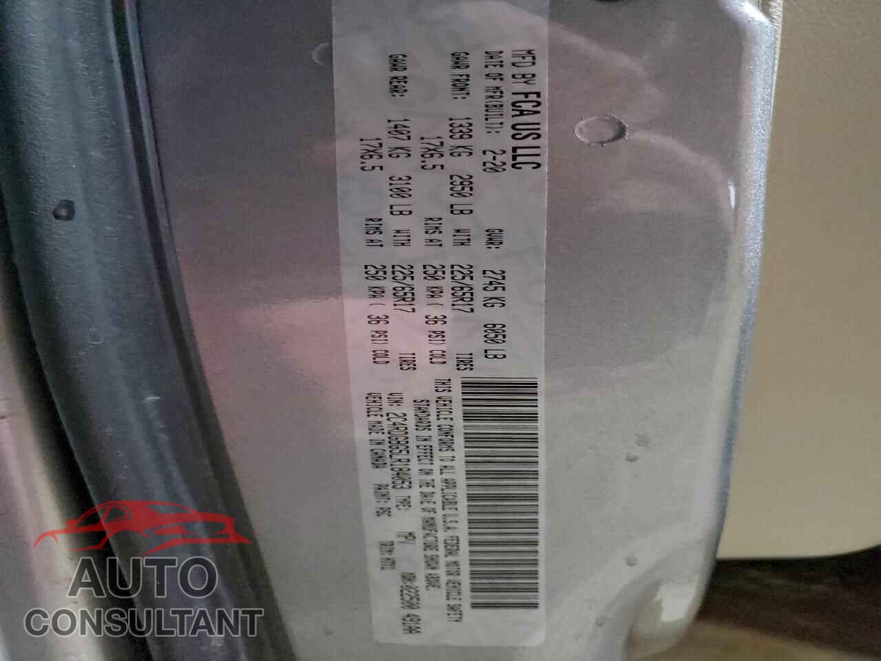 DODGE CARAVAN 2020 - 2C4RDGBG5LR184053