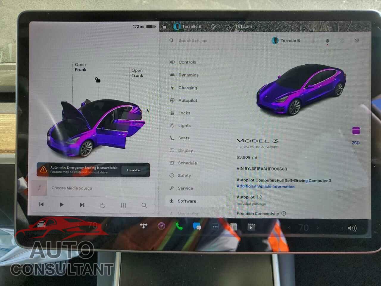 TESLA MODEL 3 2017 - 5YJ3E1EA3HF000500