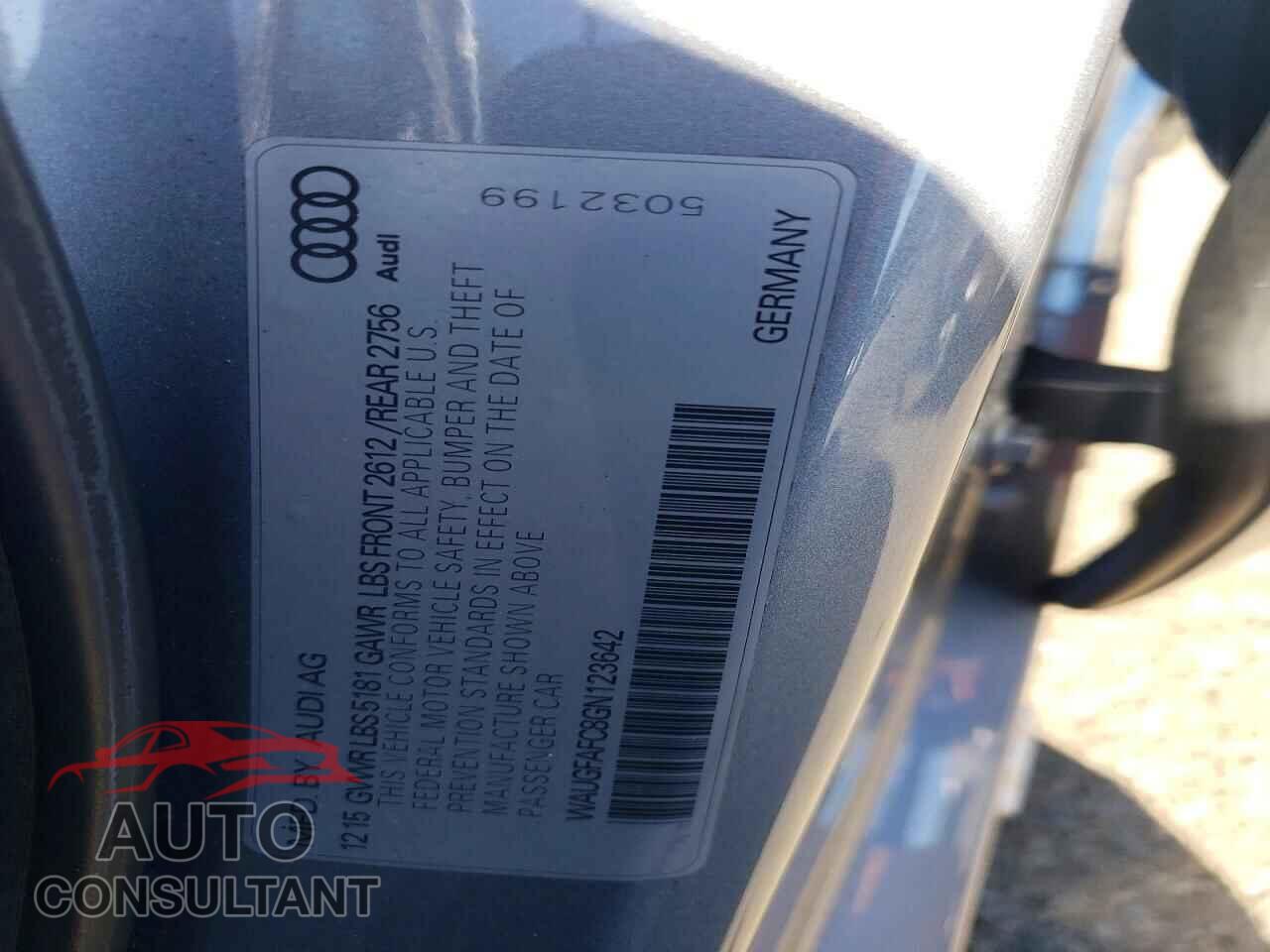AUDI A6 2016 - WAUGFAFC8GN123642
