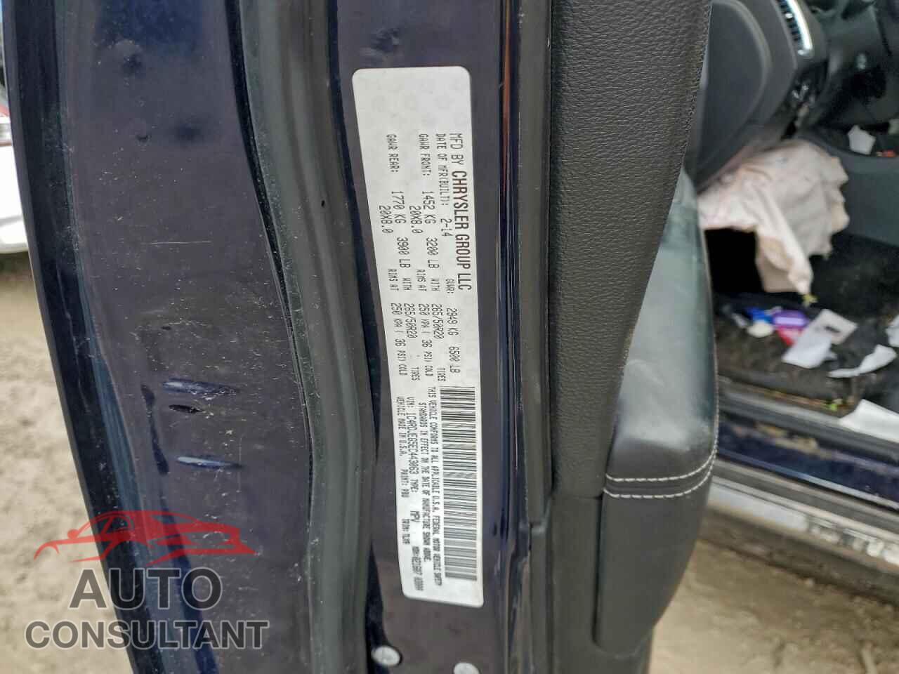 DODGE DURANGO 2014 - 1C4RDJEG5EC443063