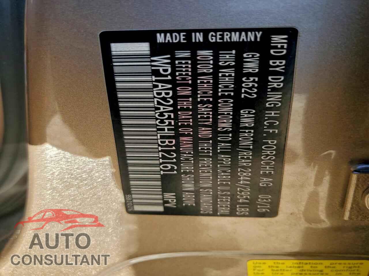 PORSCHE MACAN 2017 - WP1AB2A55HLB12161