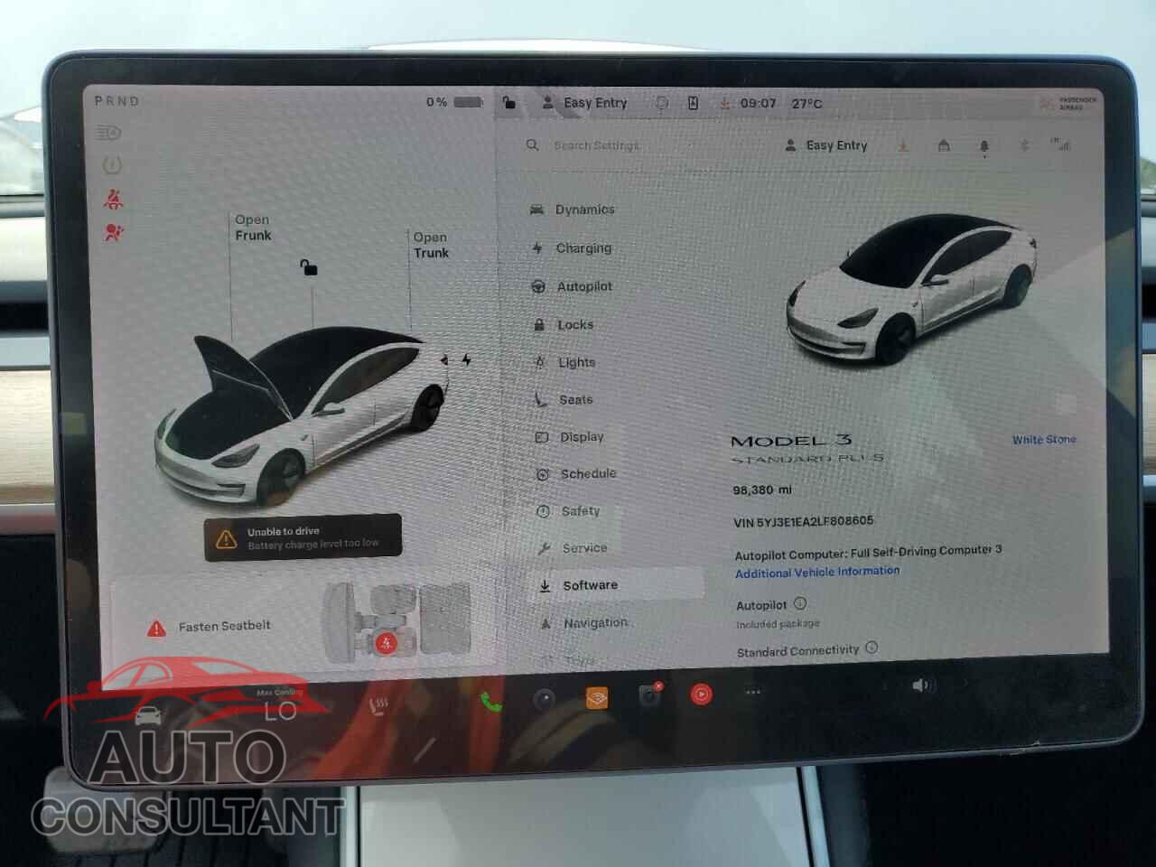 TESLA MODEL 3 2020 - 5YJ3E1EA2LF808605