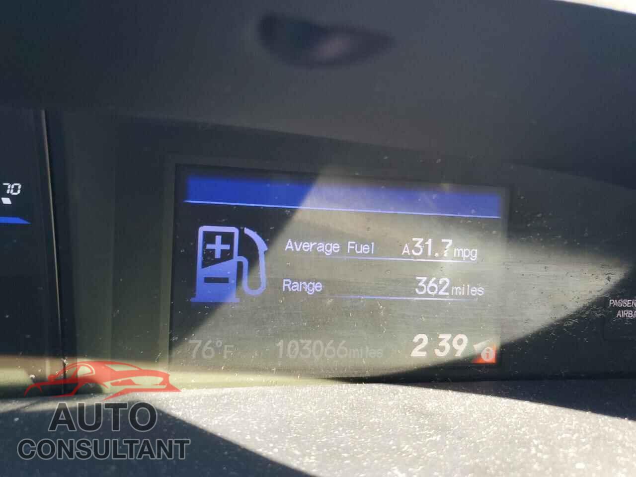HONDA CIVIC 2013 - 19XFB2F59DE277519