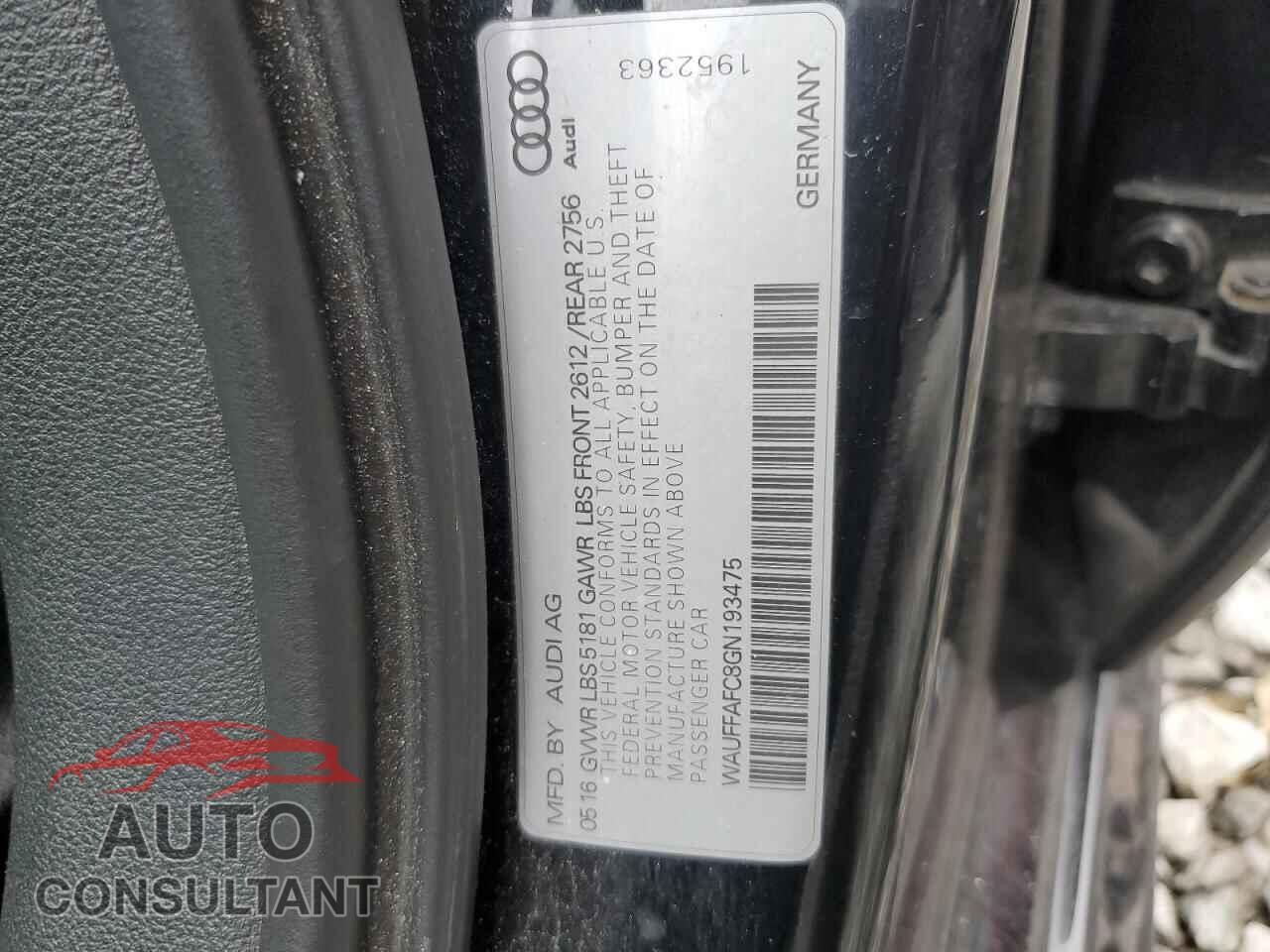 AUDI A6 2016 - WAUFFAFC8GN193475