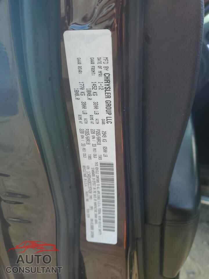 DODGE DURANGO 2012 - 1C4RDHAG8CC197430