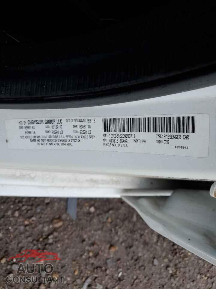 DODGE AVENGER 2013 - 1C3CDZAB2DN653710