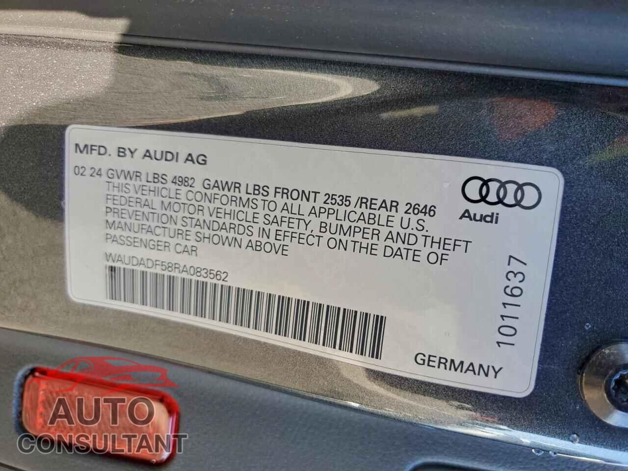 AUDI A5 2024 - WAUDADF58RA083562