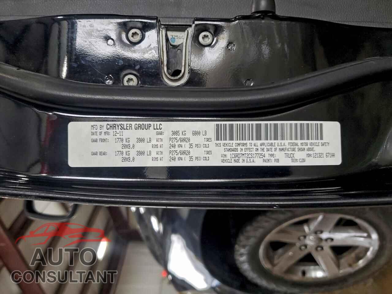 DODGE RAM 1500 2012 - 1C6RD7MT2CS177254