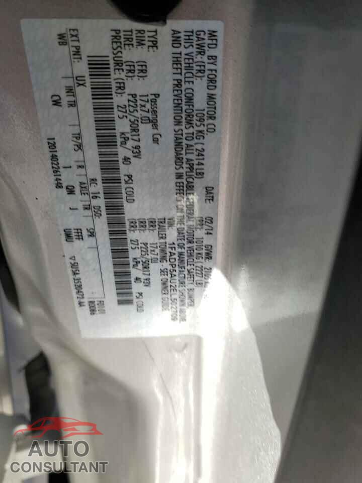 FORD CMAX 2014 - 1FADP5AU2EL502709