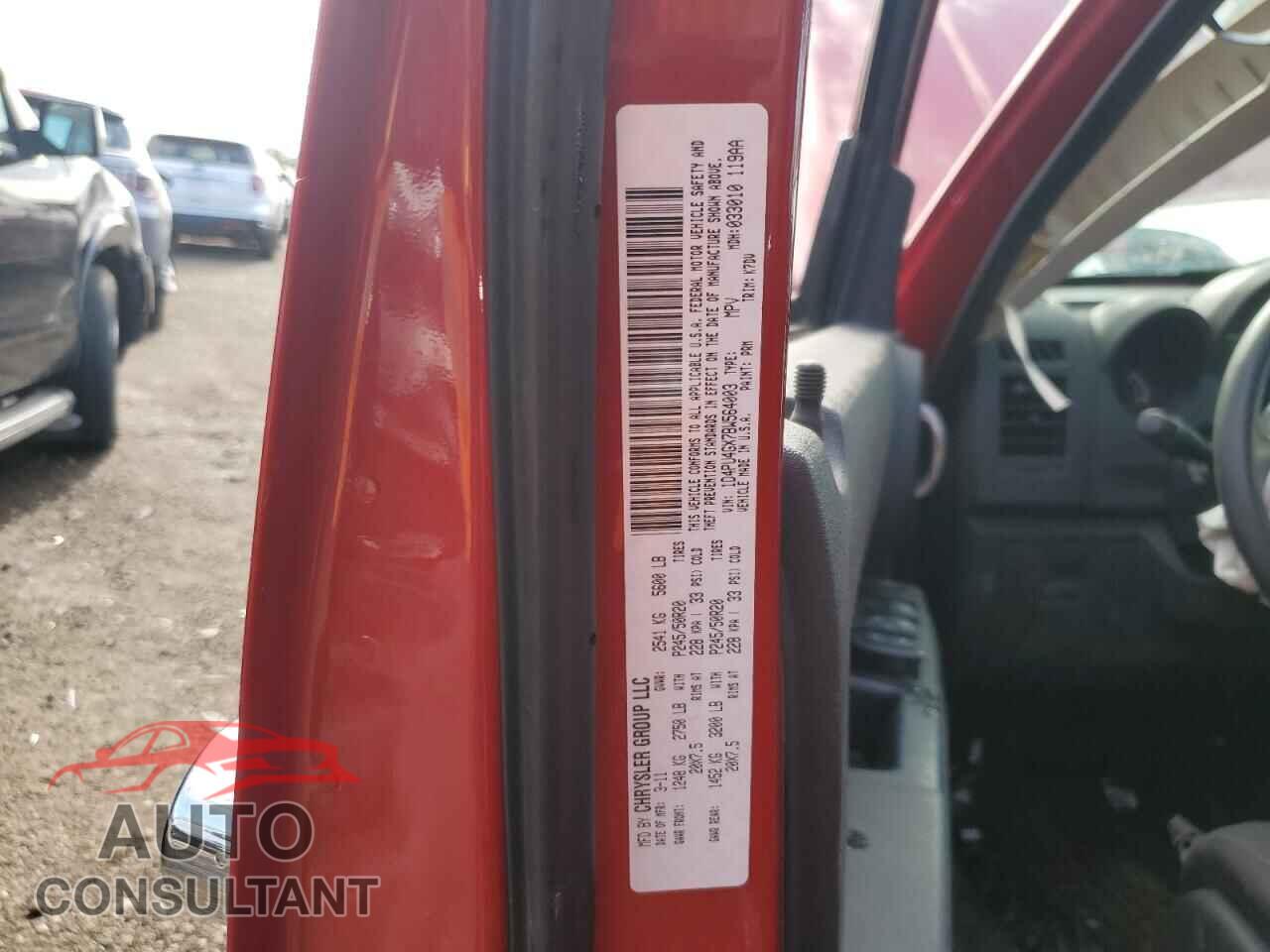 DODGE NITRO 2011 - 1D4PU4GX7BW564003