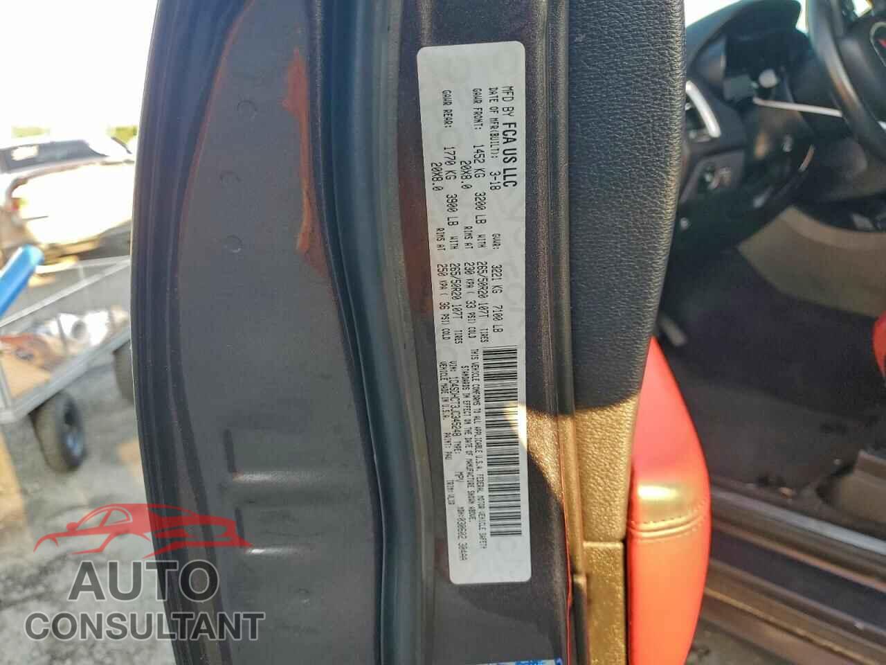 DODGE DURANGO 2018 - 1C4SDHCT3JC345248