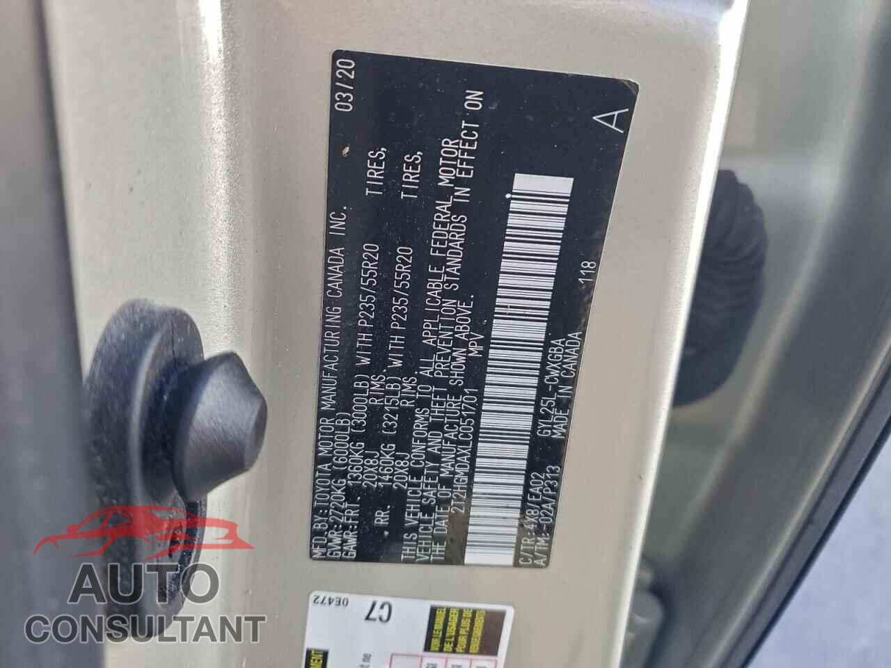 LEXUS RX450 2020 - 2T2HGMDAXLC051701