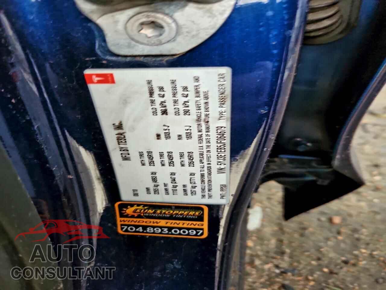 TESLA MODEL 3 2018 - 5YJ3E1EB5JF064679