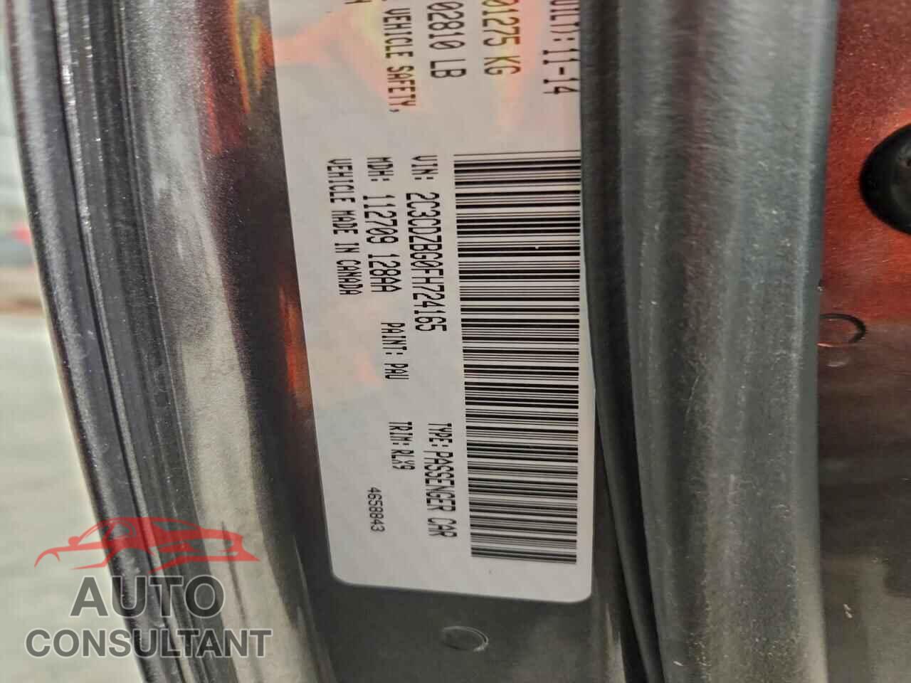 DODGE CHALLENGER 2015 - 2C3CDZBG0FH724165