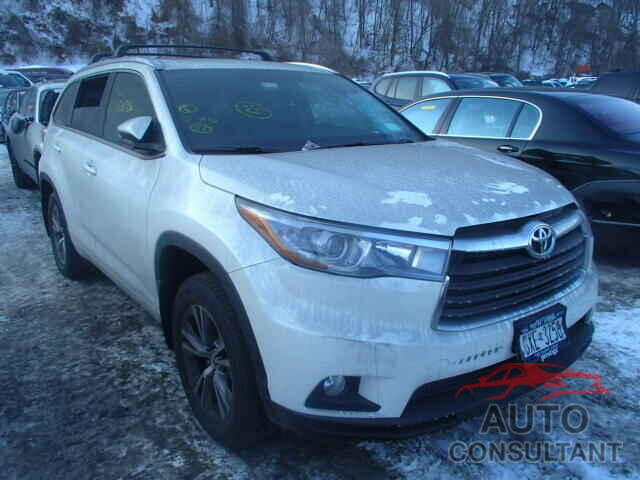 TOYOTA HIGHLANDER 2015 - 5TDJKRFH3FS089021