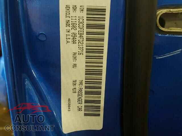 DODGE DART 2015 - 1C3CDFEB4FD213716