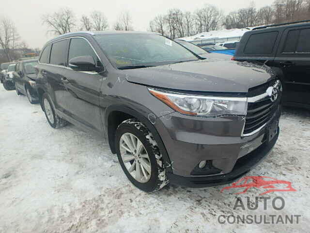 TOYOTA HIGHLANDER 2015 - 5TDJKRFH8FS094134