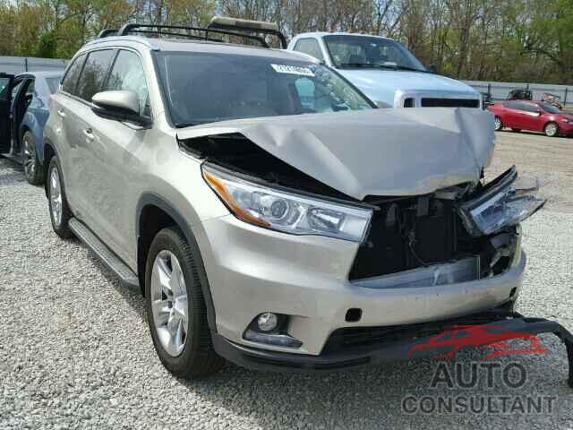TOYOTA HIGHLANDER 2015 - 5TDDKRFH9FS076321